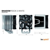 be quiet! Shadow Rock 3 White TDP 180W