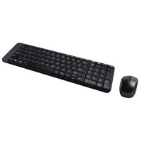 Logitech Tastatur- und Maus-Set MK220 - US Layout - Schwarz