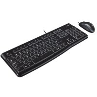 Logitech Tastatur und Maus Desktop MK120 - US Layout - Schwarz