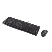 Logitech Tastatur und Maus Desktop MK120 - US Layout - Schwarz