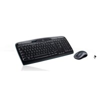 Logitech Tastatur-und-Maus-Set US-English Layout MK330 - Schwarz