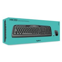 Logitech Tastatur-und-Maus-Set US-English Layout MK330 - Schwarz