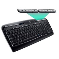 Logitech Tastatur-und-Maus-Set US-English Layout MK330 - Schwarz