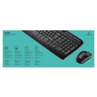 Logitech Tastatur-und-Maus-Set US-English Layout MK330 - Schwarz